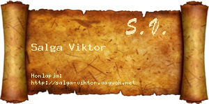 Salga Viktor névjegykártya